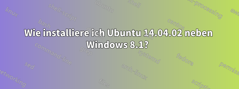 Wie installiere ich Ubuntu 14.04.02 neben Windows 8.1? 