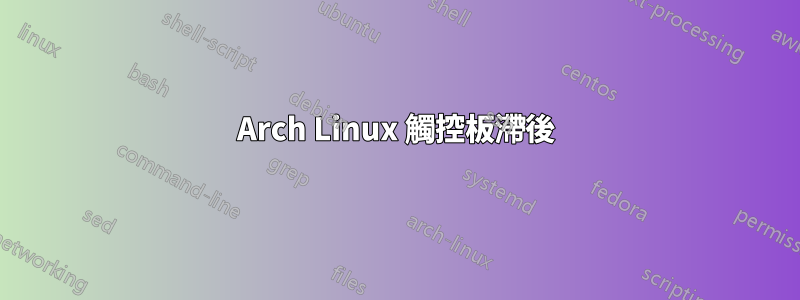 Arch Linux 觸控板滯後