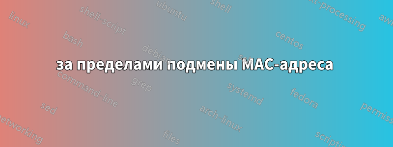 за пределами подмены MAC-адреса