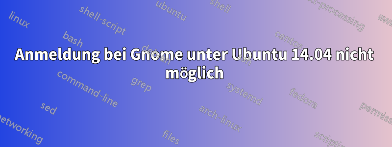 Anmeldung bei Gnome unter Ubuntu 14.04 nicht möglich