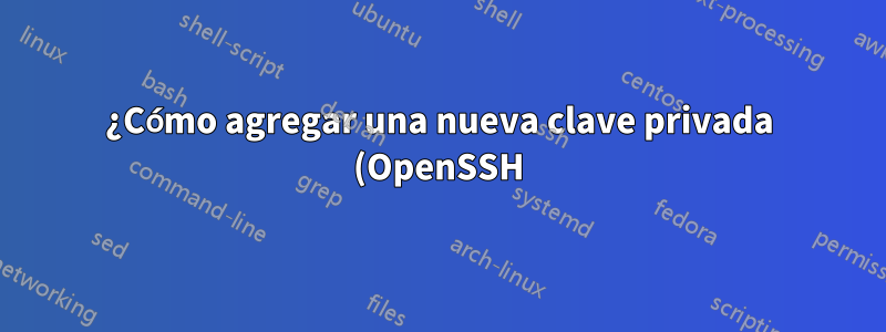 ¿Cómo agregar una nueva clave privada (OpenSSH) con múltiples identidades?