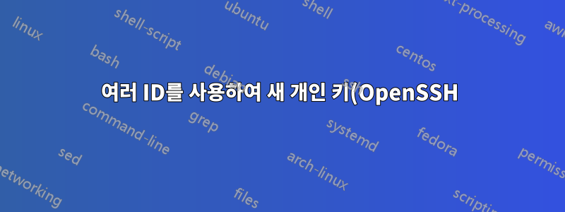 여러 ID를 사용하여 새 개인 키(OpenSSH)를 추가하는 방법은 무엇입니까?