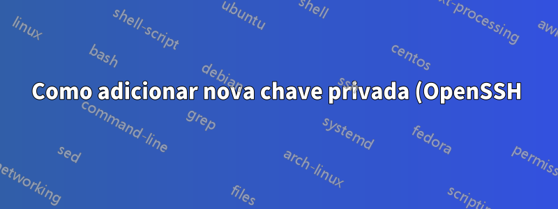 Como adicionar nova chave privada (OpenSSH) com múltiplas identidades?