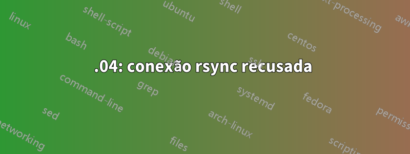 15.04: conexão rsync recusada