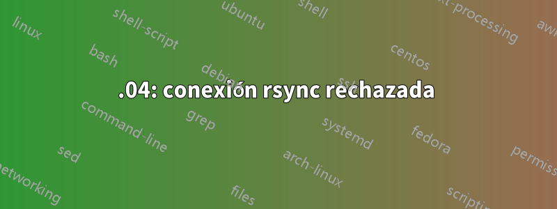 15.04: conexión rsync rechazada