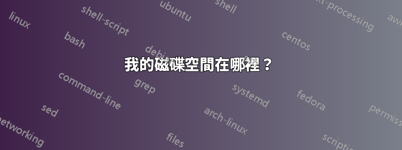 我的磁碟空間在哪裡？