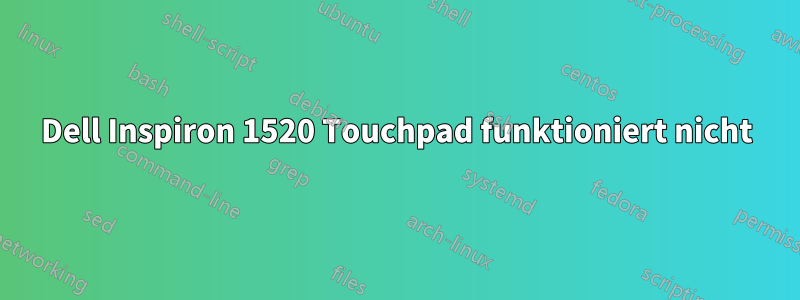 Dell Inspiron 1520 Touchpad funktioniert nicht