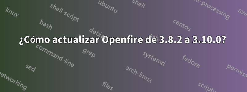 ¿Cómo actualizar Openfire de 3.8.2 a 3.10.0?