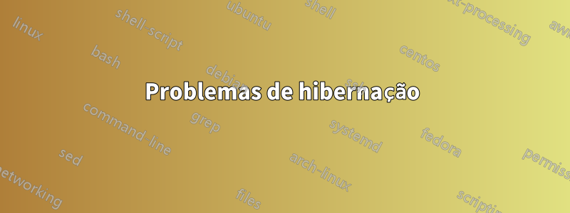 Problemas de hibernação