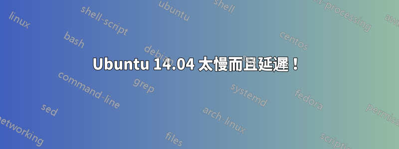 Ubuntu 14.04 太慢而且延遲！