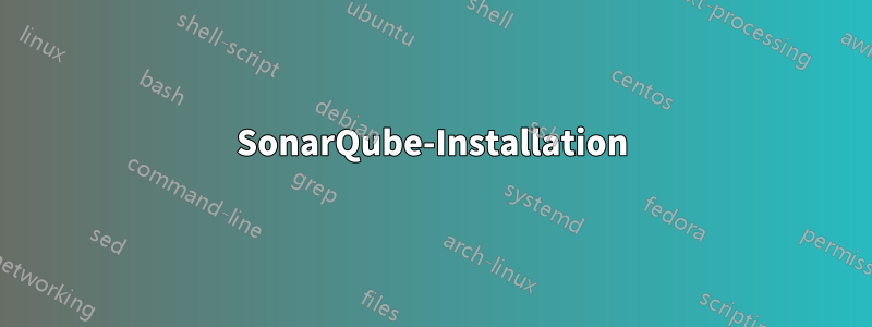 SonarQube-Installation