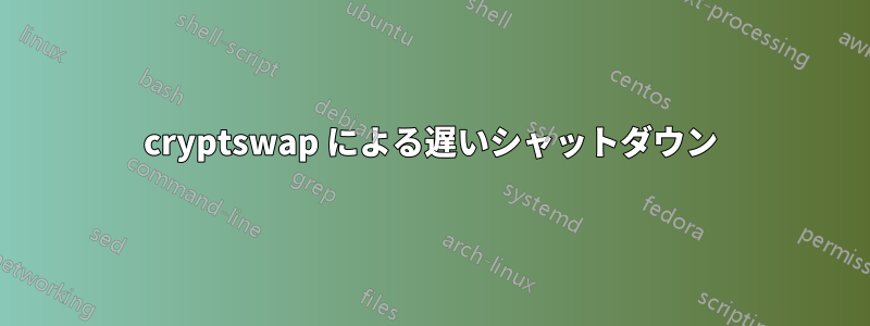 cryptswap による遅いシャットダウン