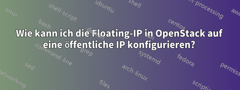 Wie kann ich die Floating-IP in OpenStack auf eine öffentliche IP konfigurieren?