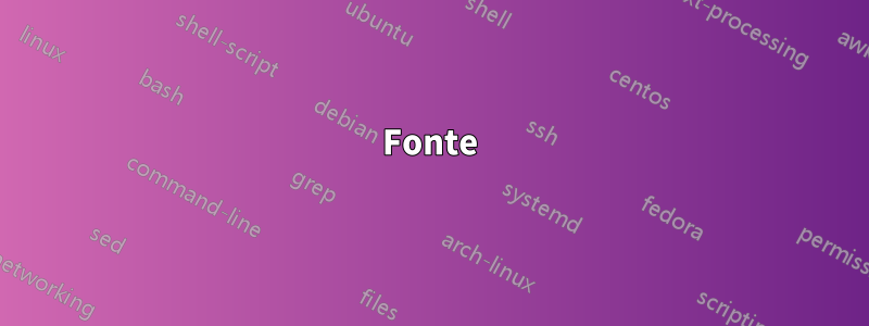 Fonte