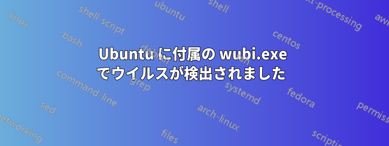 Ubuntu に付属の wubi.exe でウイルスが検出されました 