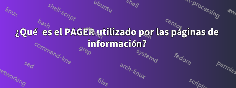 ¿Qué es el PAGER utilizado por las páginas de información?