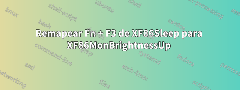 Remapear Fn + F3 de XF86Sleep para XF86MonBrightnessUp