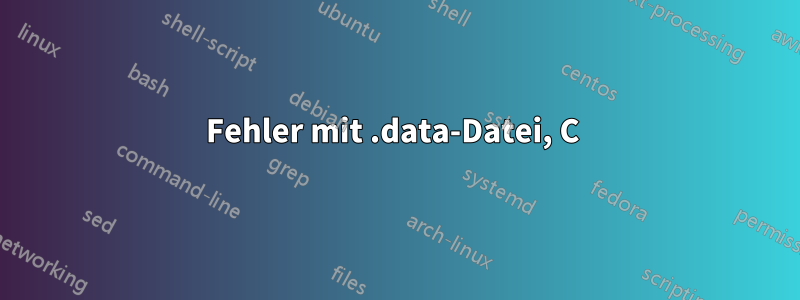 Fehler mit .data-Datei, C 