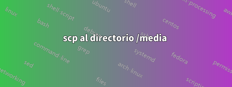 scp al directorio /media