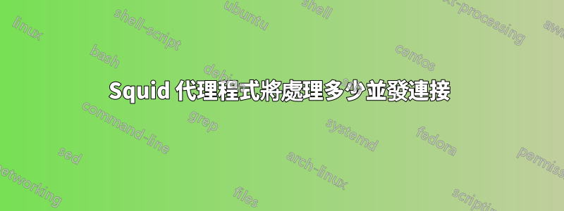 Squid 代理程式將處理多少並發連接
