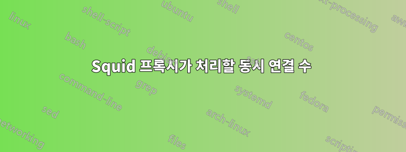 Squid 프록시가 처리할 동시 연결 수