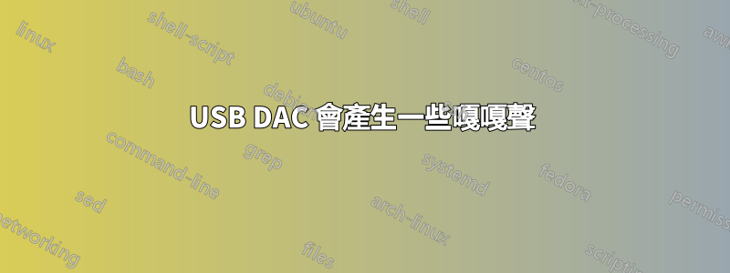 USB DAC 會產生一些嘎嘎聲