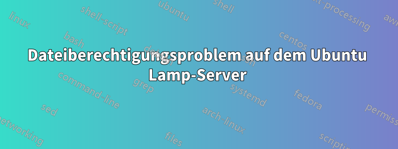 Dateiberechtigungsproblem auf dem Ubuntu Lamp-Server