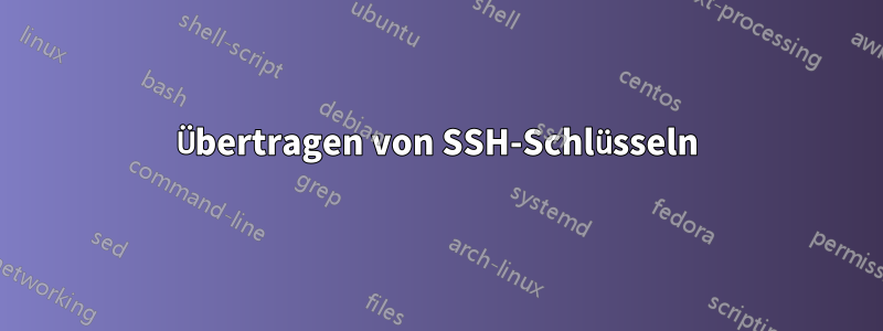 Übertragen von SSH-Schlüsseln