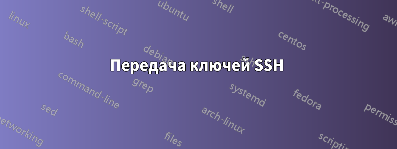 Передача ключей SSH