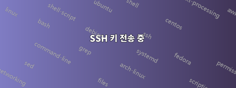 SSH 키 전송 중