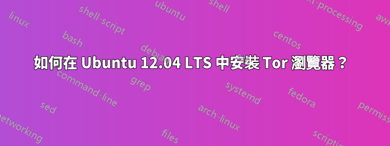 如何在 Ubuntu 12.04 LTS 中安裝 Tor 瀏覽器？ 