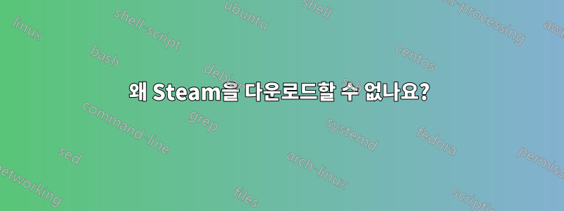 왜 Steam을 다운로드할 수 없나요?