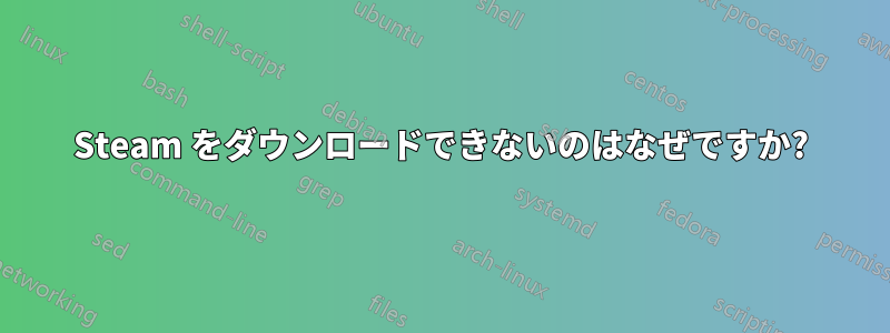 Steam をダウンロードできないのはなぜですか?