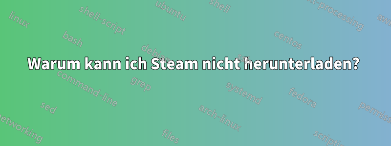 Warum kann ich Steam nicht herunterladen?