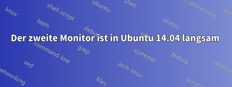 Der zweite Monitor ist in Ubuntu 14.04 langsam