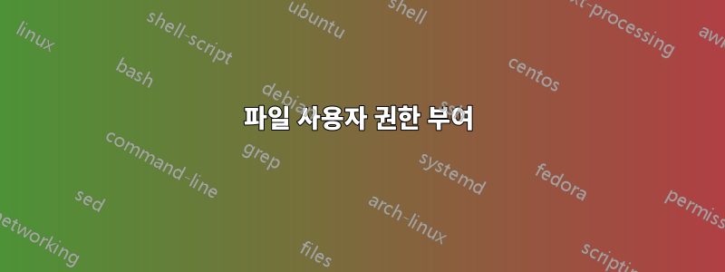 파일 사용자 권한 부여