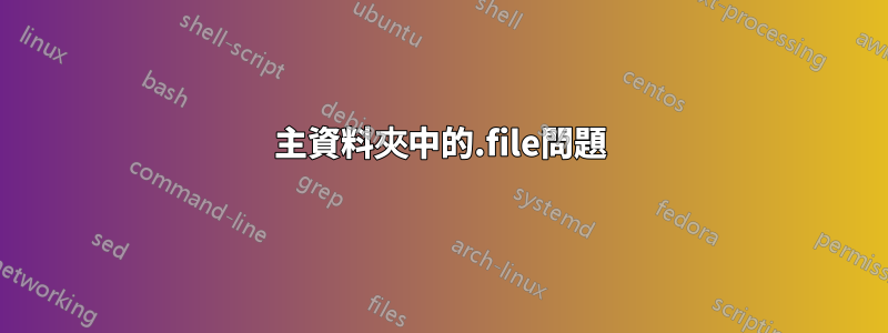 主資料夾中的.file問題