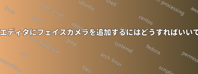 ビデオエディタにフェイスカメラを追加するにはどうすればいいですか?