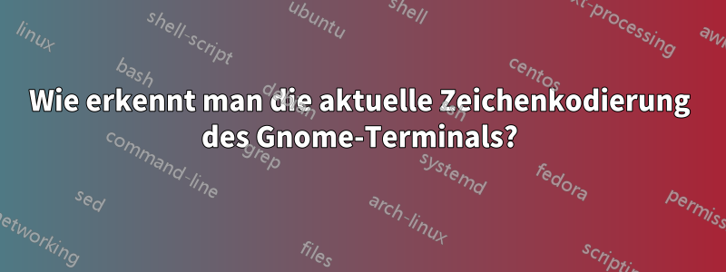 Wie erkennt man die aktuelle Zeichenkodierung des Gnome-Terminals?