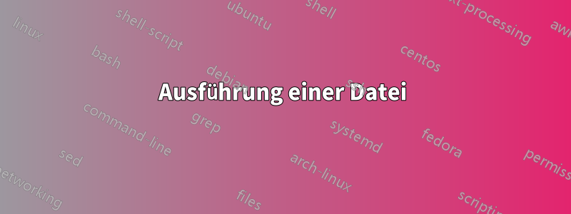 Ausführung einer Datei