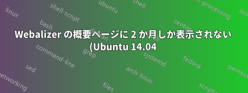Webalizer の概要ページに 2 か月しか表示されない (Ubuntu 14.04)