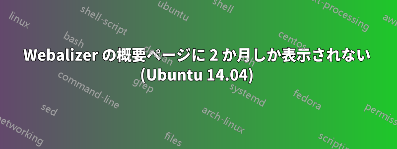 Webalizer の概要ページに 2 か月しか表示されない (Ubuntu 14.04)