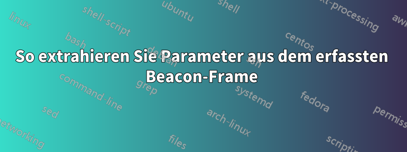 So extrahieren Sie Parameter aus dem erfassten Beacon-Frame