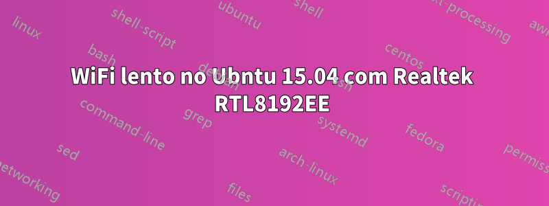 WiFi lento no Ubntu 15.04 com Realtek RTL8192EE