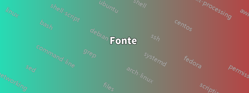 Fonte