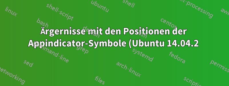 Ärgernisse mit den Positionen der Appindicator-Symbole (Ubuntu 14.04.2)