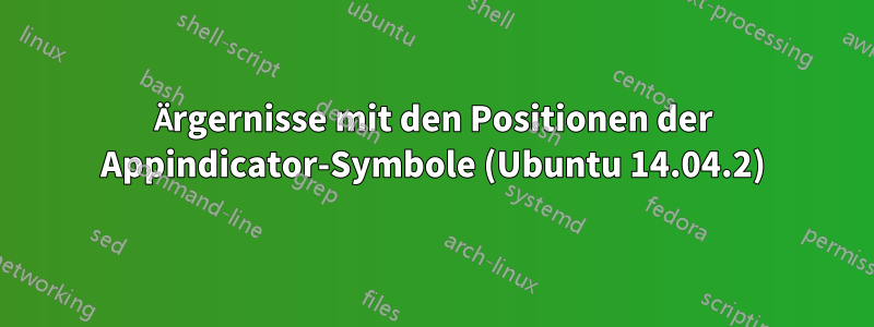 Ärgernisse mit den Positionen der Appindicator-Symbole (Ubuntu 14.04.2)