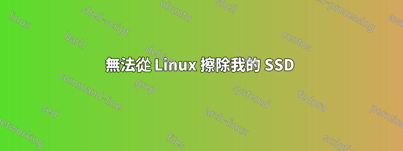 無法從 Linux 擦除我的 SSD