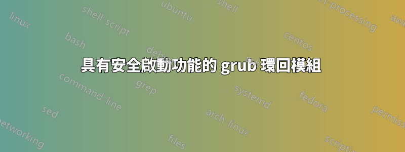 具有安全啟動功能的 grub 環回模組