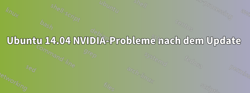 Ubuntu 14.04 NVIDIA-Probleme nach dem Update